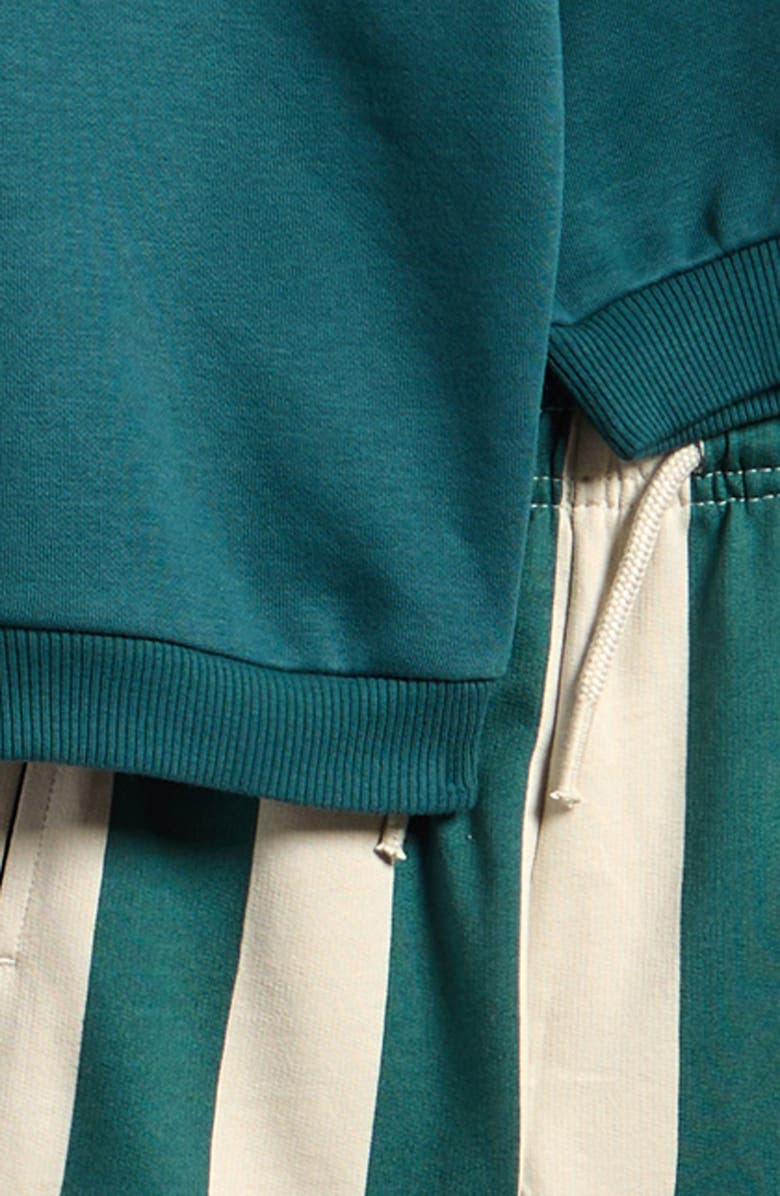 NEXT Kids' 4-Pack Assorted Sweatshirts & Shorts Set, Alternate, color, Brown/Green