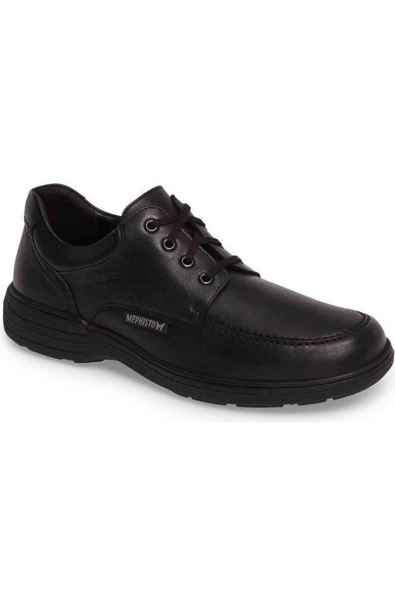 Mephisto Douk HydroProtect Waterproof Moc Toe Derby, Main, color, Black Calfskin