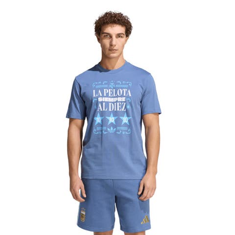Men's adidas  Blue Argentina National Team FIFA x World Cup 2022 Winners Amply T-Shirt