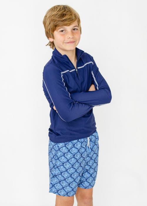 Cabana Life Boys Swim Trunks In Blue