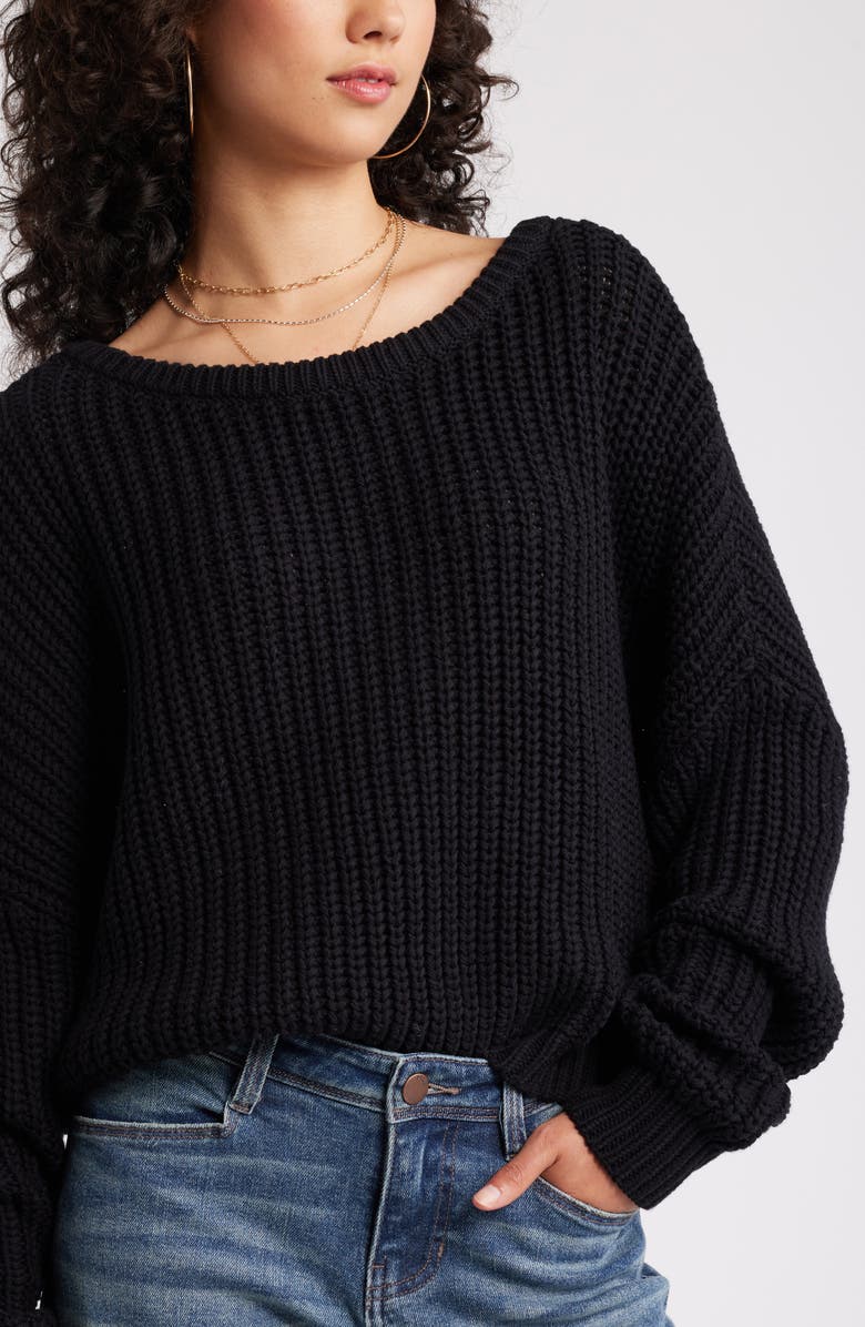 BP. Relaxed Reversible Sweater, Alternate, color,