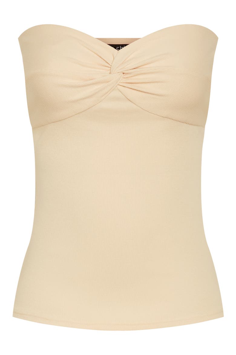 Asher Strapless Rib Top, Alternate, color, CREAM