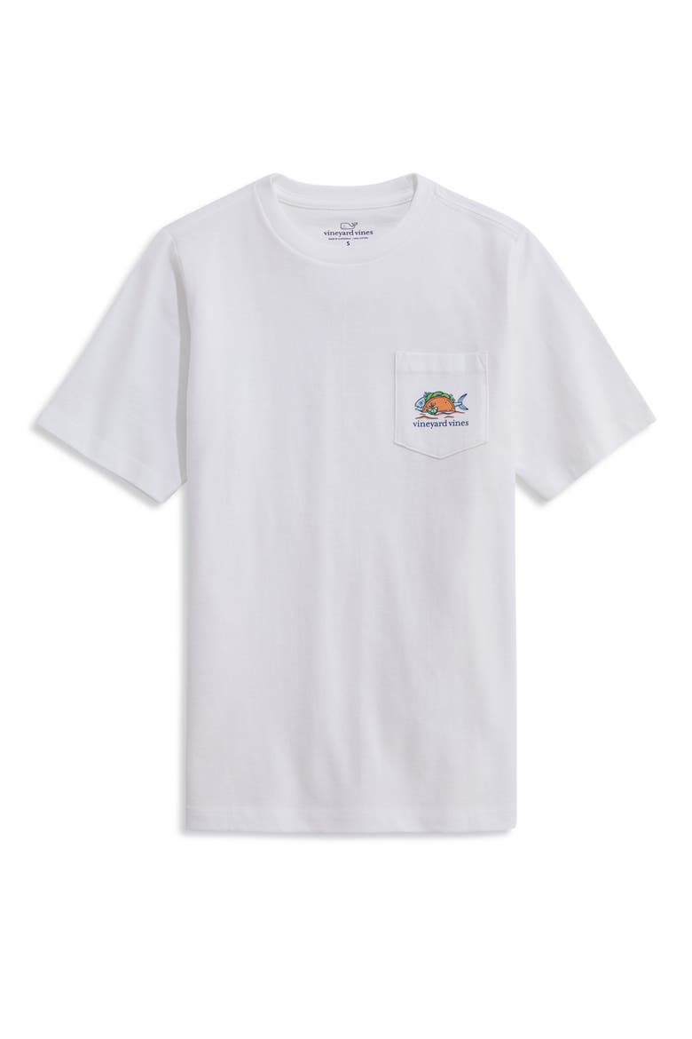 Kids' Fish Taco Cotton Graphic T-Shirt, Main, color, WHITE CAP