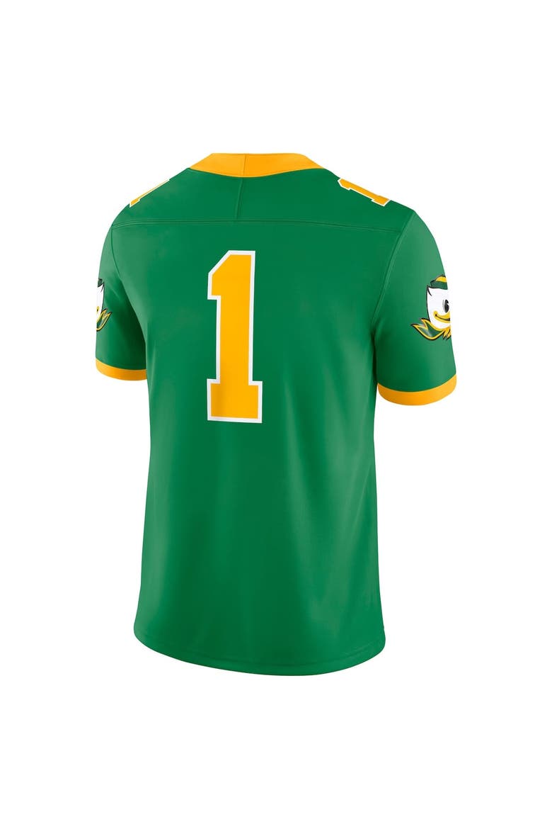 Men's Nike #1 Green Oregon Ducks Alternate Game Jersey, Alternate, color, Green