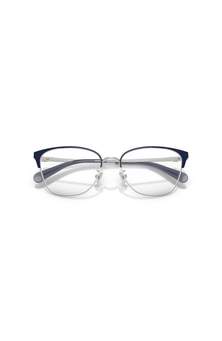 COACH 54mm Cat Eye optical glasses, Alternate, color, Silver