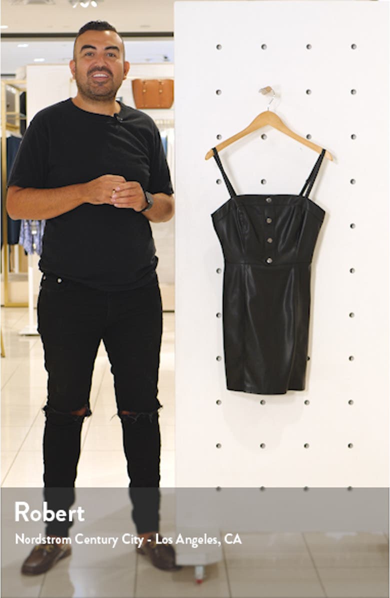 BB Dakota Nice & Cool Faux Leather Minidress, sales video thumbnail