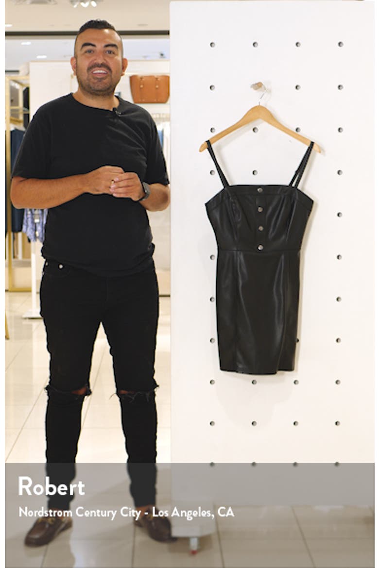 BB Dakota Nice & Cool Faux Leather Minidress video