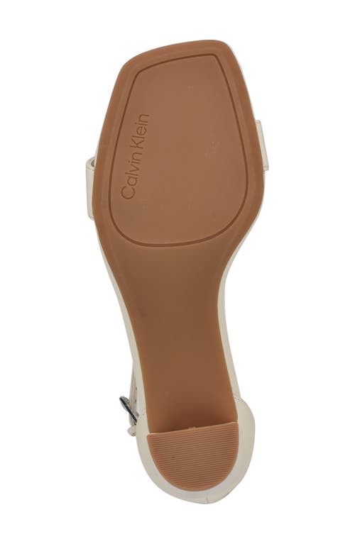 Calvin Klein Nolene Sandal In Ivory