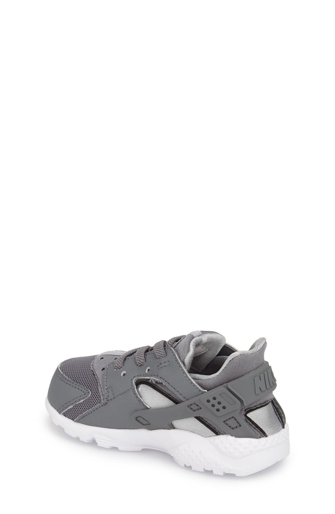 Huarache Run Sneaker, Alternate, color, COOL GREY/ WHITE