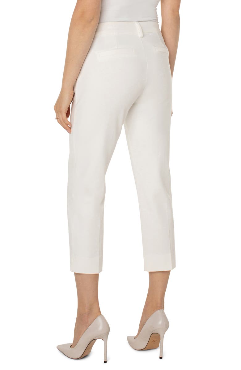 Liverpool Los Angeles Kelsey Slit Hem Crop Ponte Trousers, Alternate, color, 