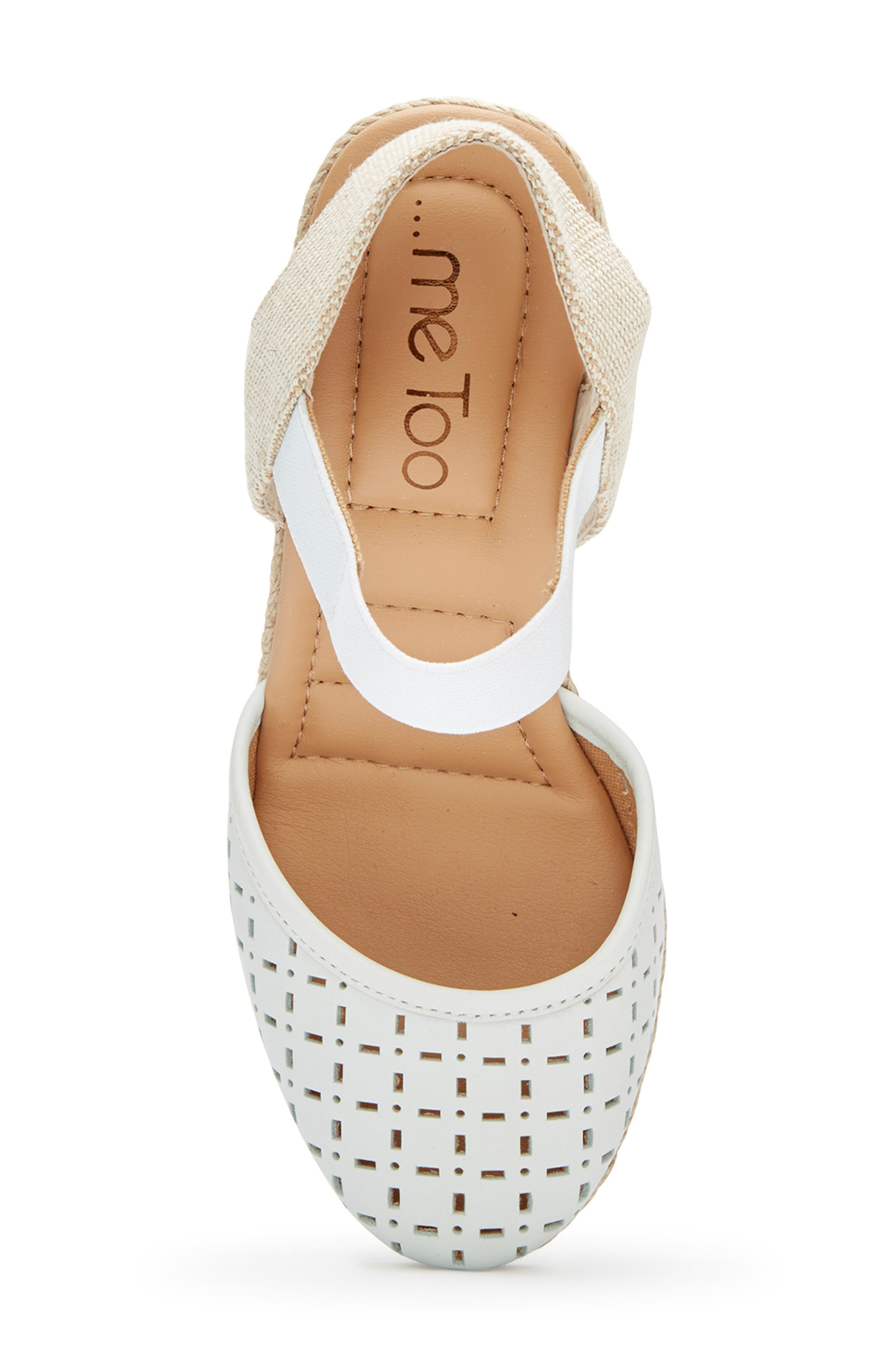 Bess Wedge Sandal, Alternate, color, WHITE LEATHER