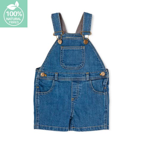Denim Overall Shorts