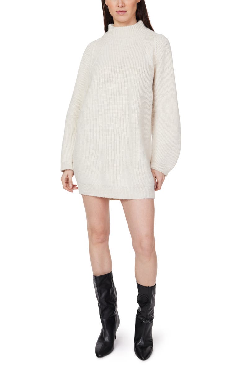 Habitual Barrel Sleeve Sweater Dress, Alternate, color, Birch