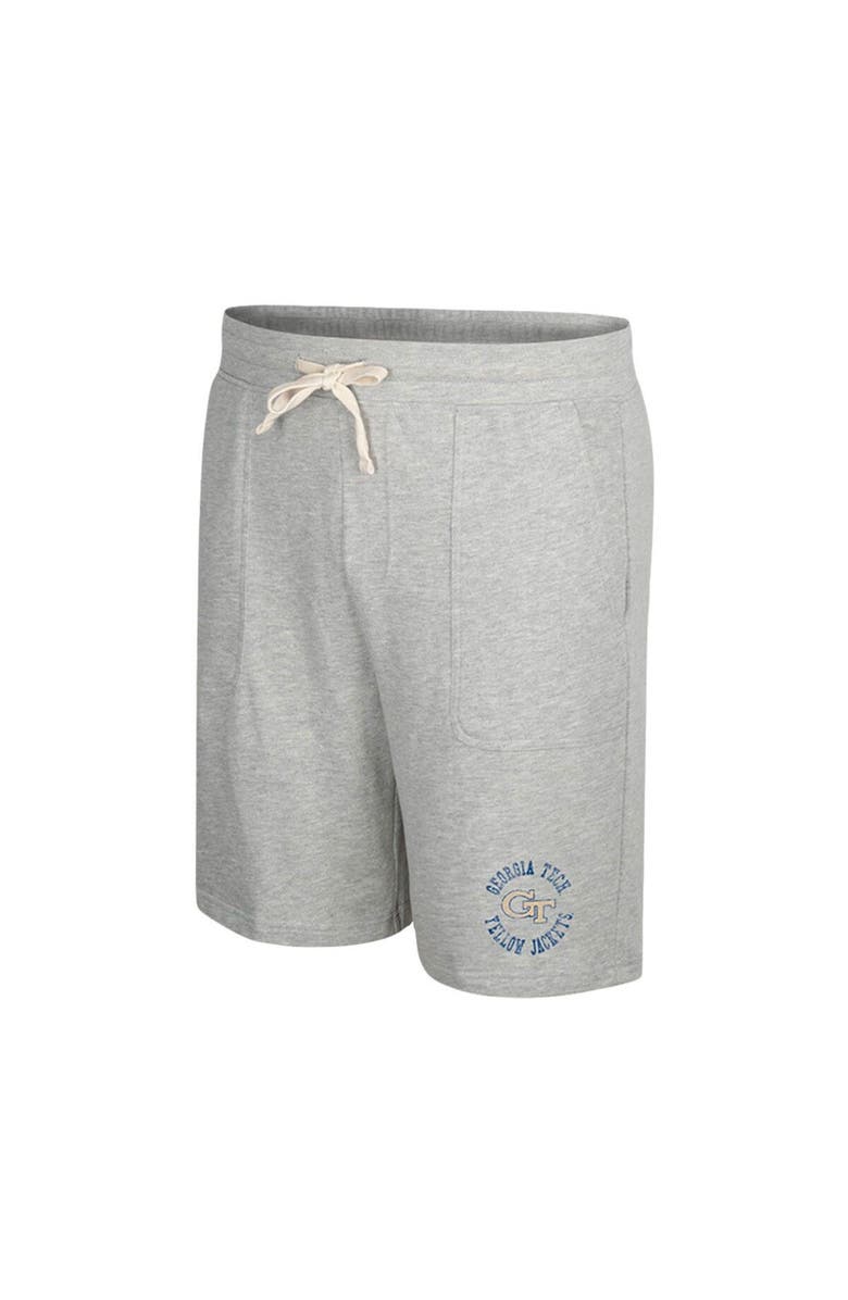 COLOSSEUM Men's Colosseum Heather Gray Georgia Tech Yellow Jackets Love To Hear This Terry Shorts, Alternate, color, Heather Gray