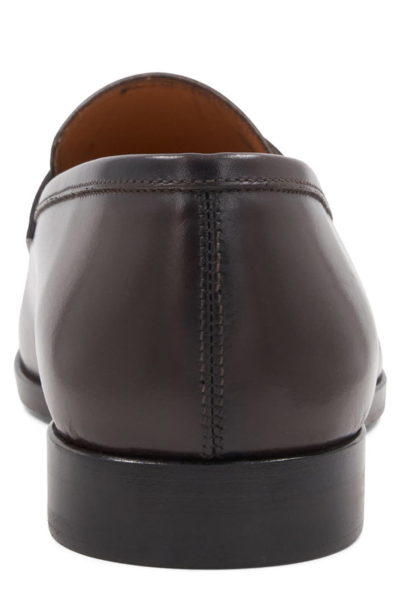 Flex Apron Toe Penny Loafer, Alternate, color, BROWN