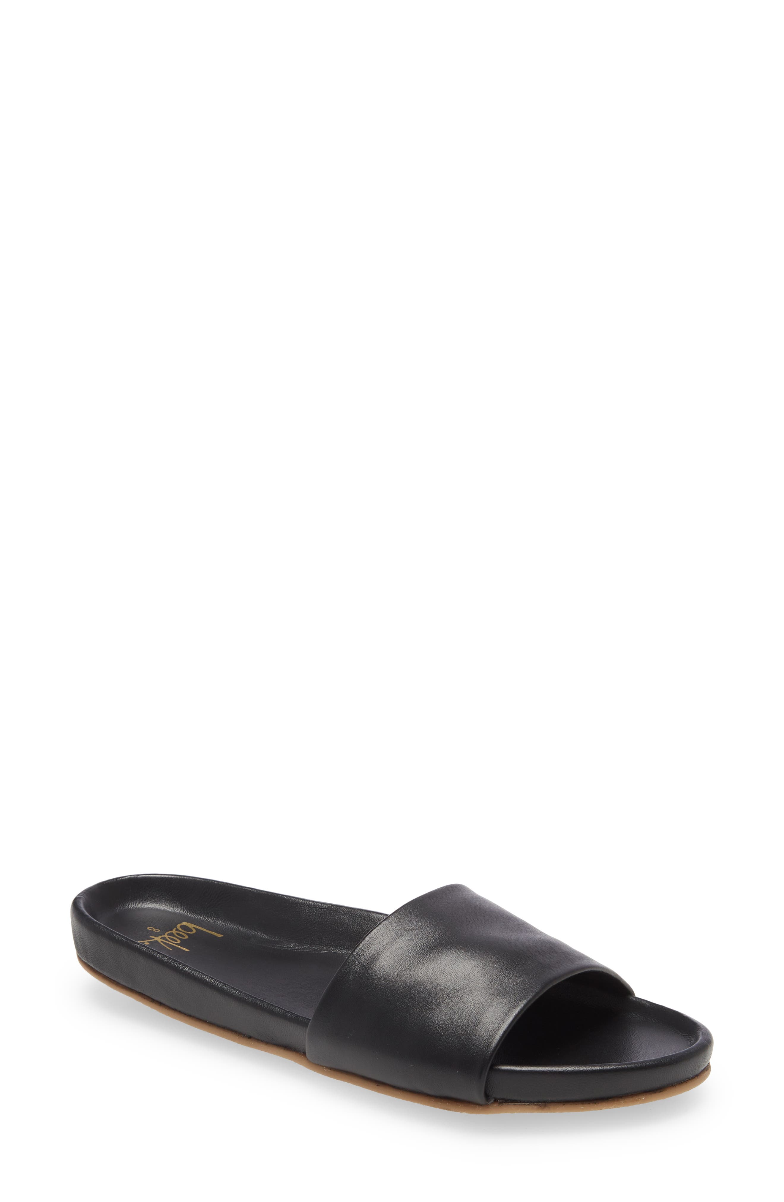 Beek Gallito Leather Slide Sandal, Main, color, 