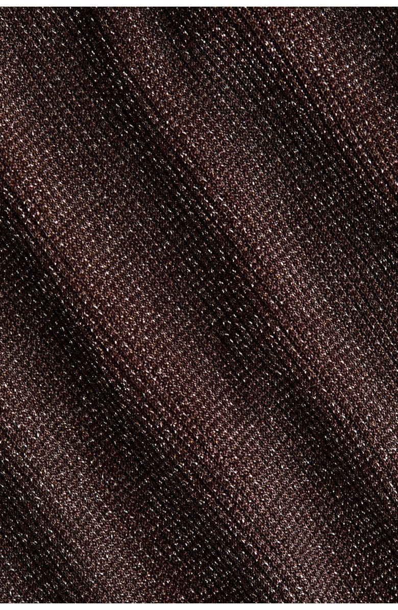 H&M Glittery Trousers, Alternate, color, Dark Brown