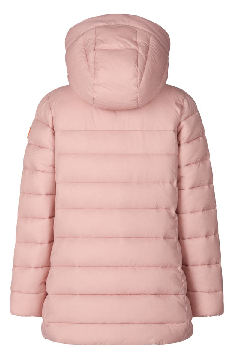 Save The Duck Kids' Meryl Water Repellent Puffer Coat, Alternate, color, Blush Pink