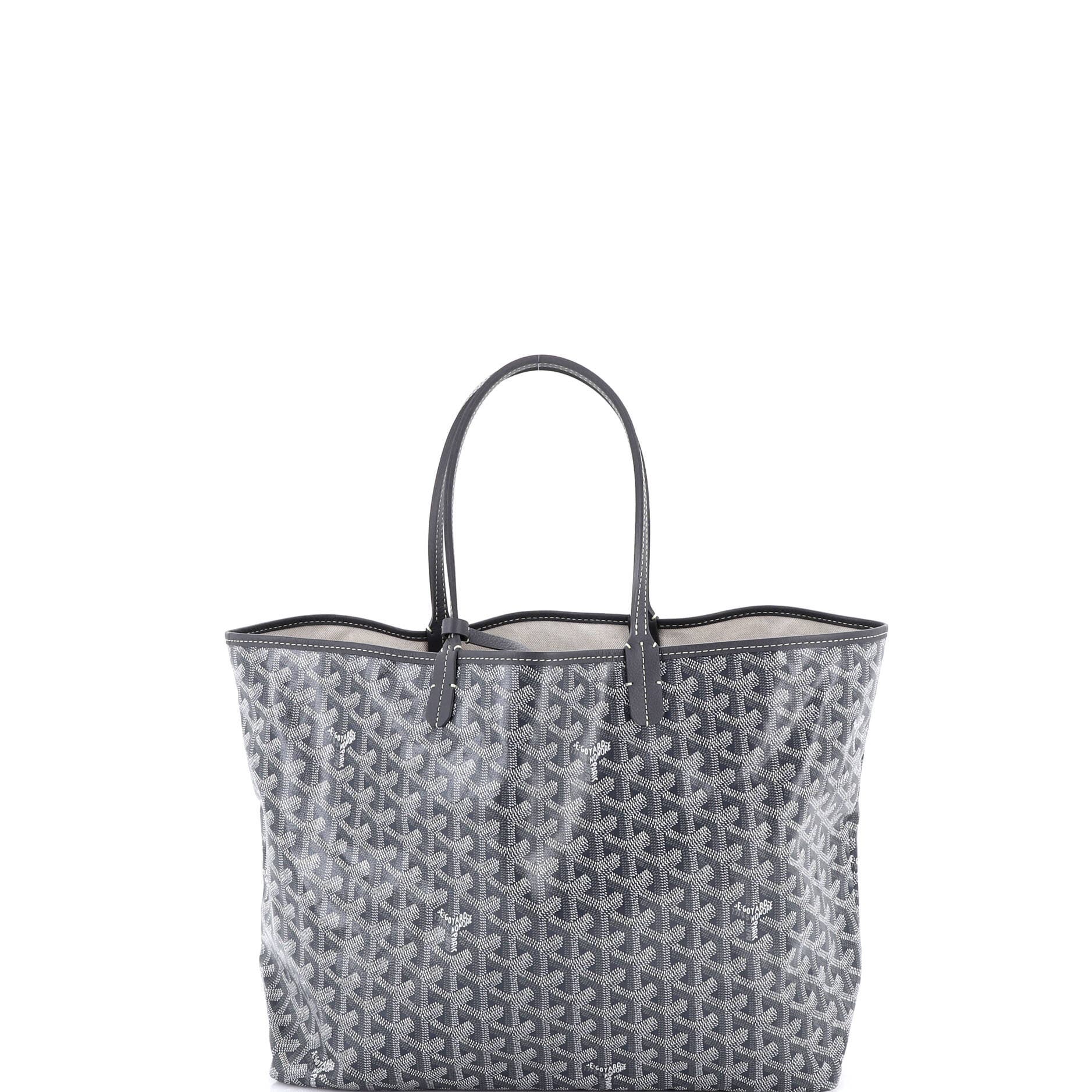 Pre-Owned Goyard Saint Louis Tote Coated Canvas PM, Main, color, Gray
