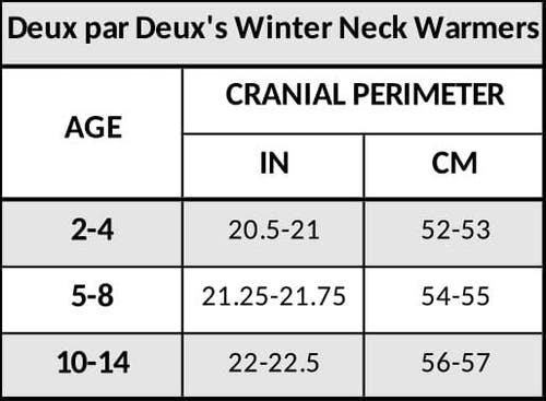 Deux Par Deux Kids Gender Inclusive Polar Fleece And Knit Neckwarmer In Blue