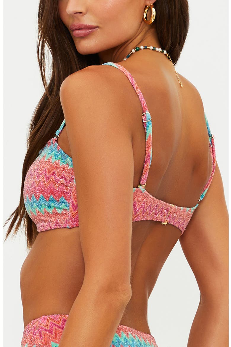 Kelsey Crochet Bikini Top, Alternate, color, STRAWBERRY ICE CHEVRON