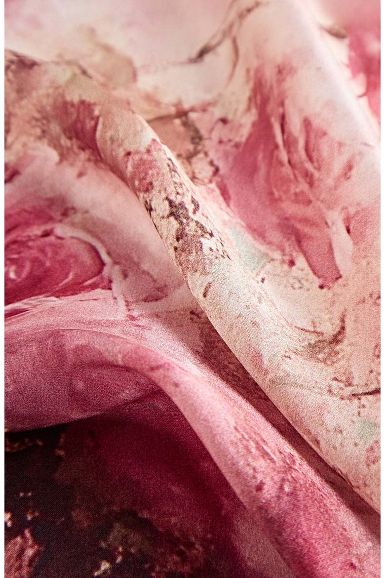 Pure Silk Delicate Square Scarf, Main, color, Medium Pink