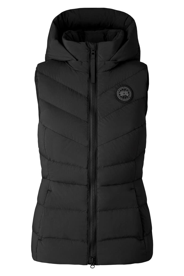 Clair 750 Fill Power Down Vest, Alternate, color, BLACK