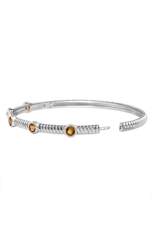 Effy Sterling Silver Citrine Bracelet In Orange