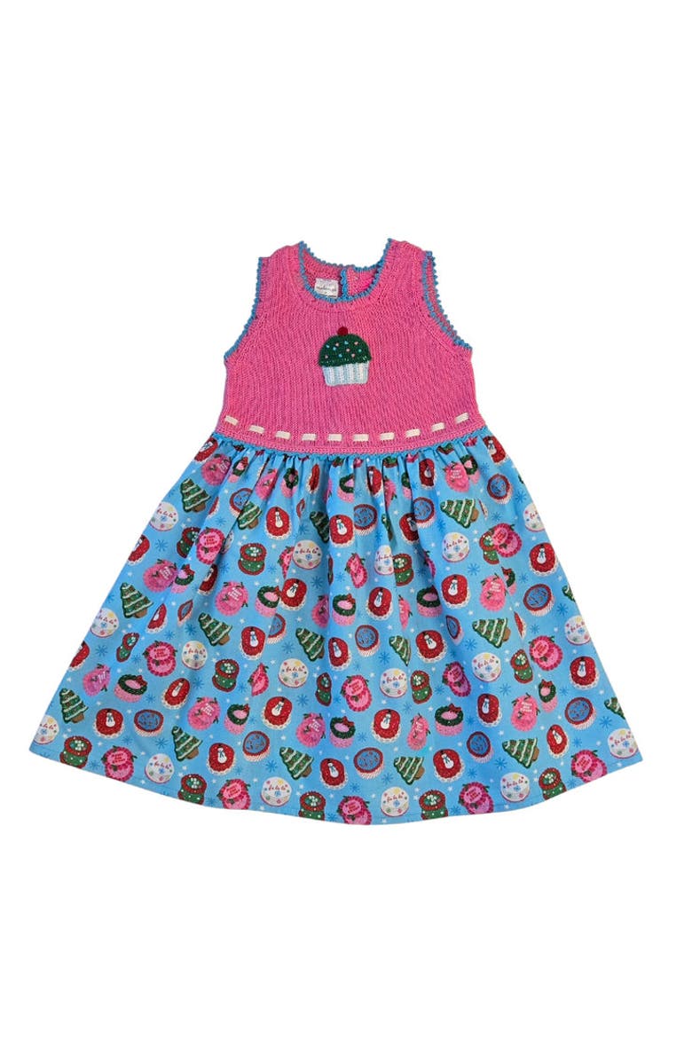 Holiday Sweets Dress, Main, color, Blue