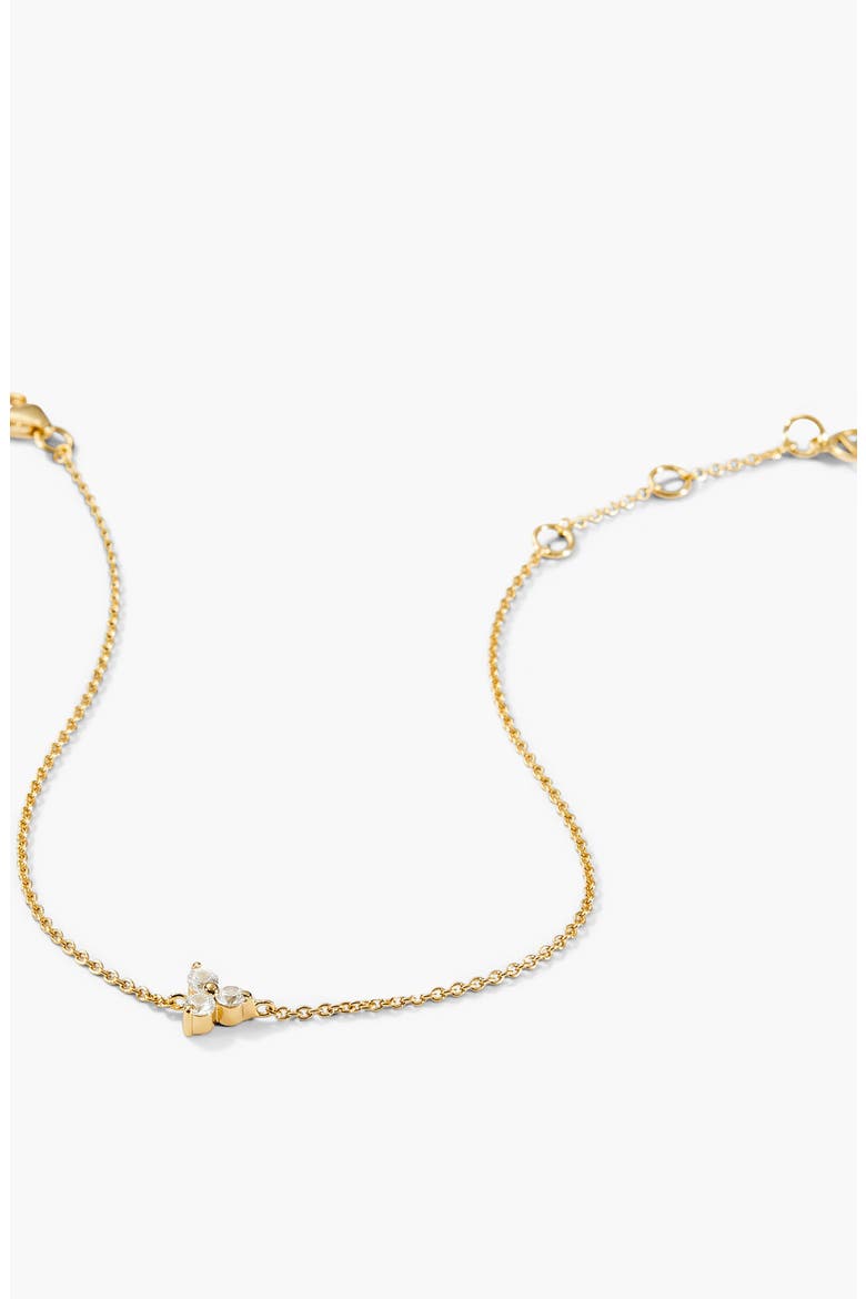 Lotus Bracelet, Alternate, color, Gold Vermeil / Lab Sapphire