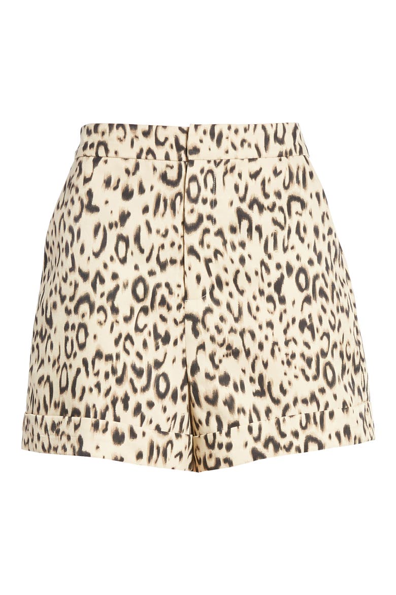 Animal Print Shorts, Alternate, color, BEIGE MULTI