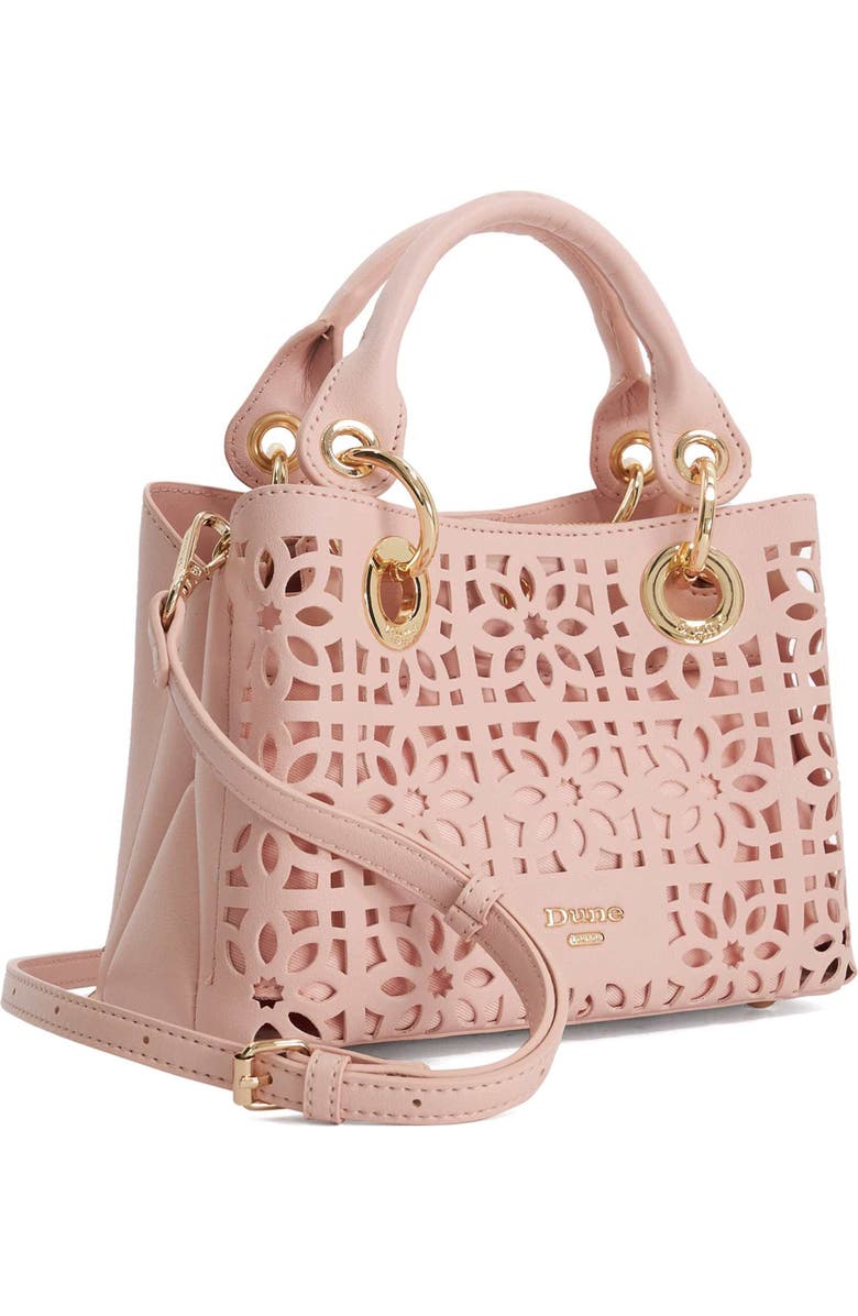 Dune London Diddydelaser Faux Leather Top Handle Bag, Alternate, color, Blush