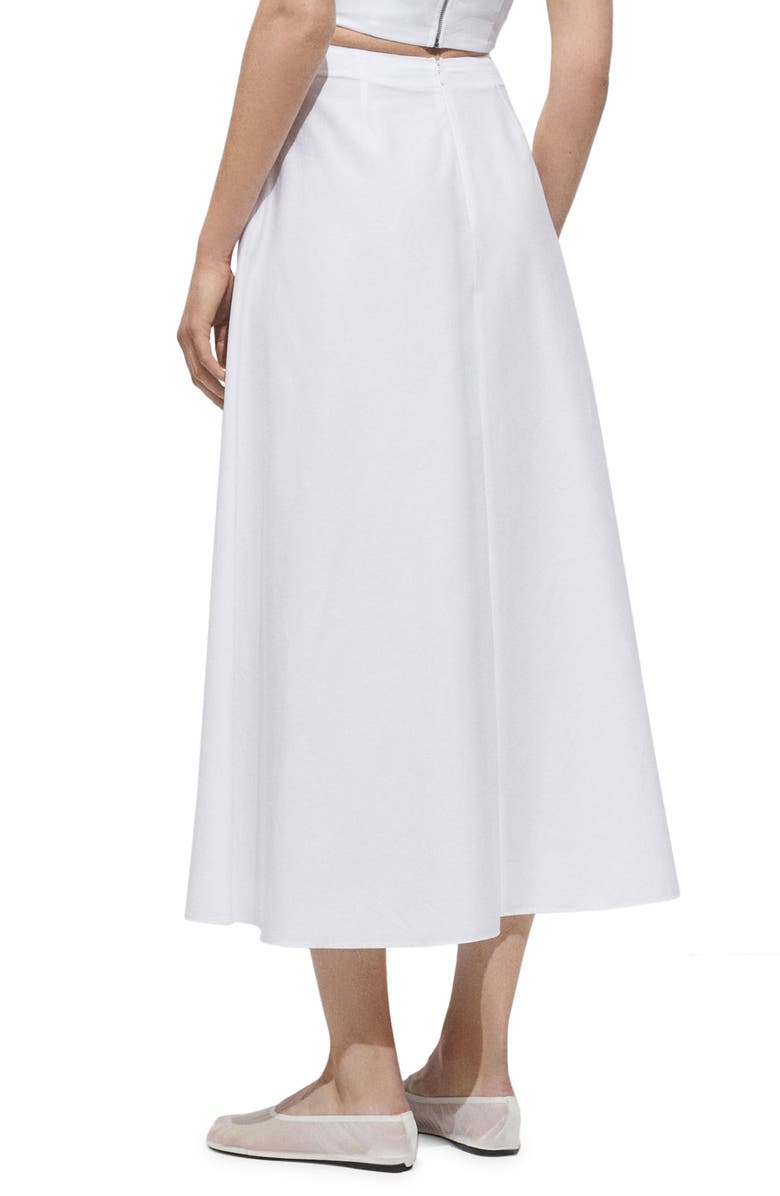 MANGO Flared Skirt, Alternate, color, White