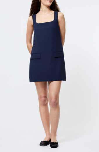 French Connection Square Neck Shift Minidress