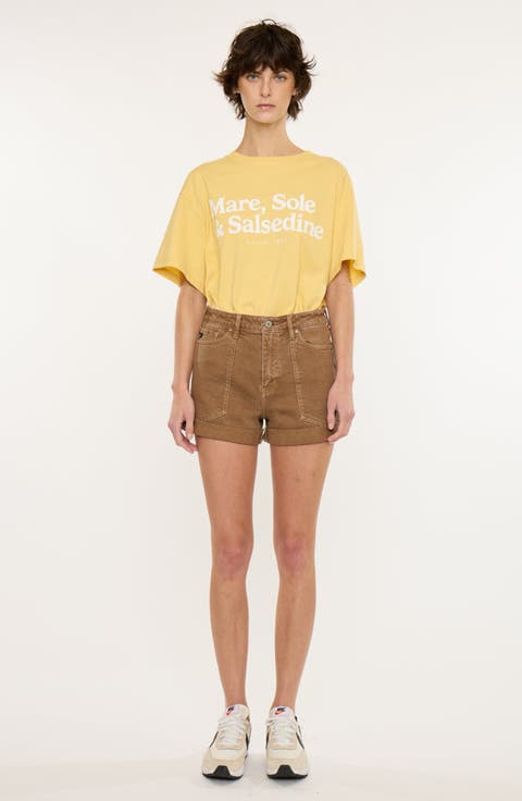 Clara High Rise Mom Shorts