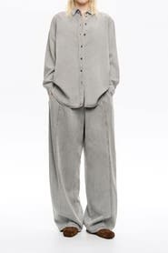 Bimba y Lola Denim Wide Leg Trousers