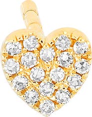 EF Collection Baby Diamond Heart Stud Earring
