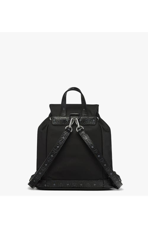 Mcm Mini Aren Drawstring Backpack In Black
