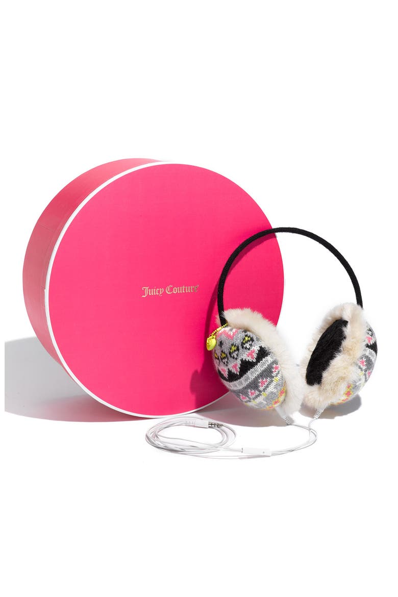 Fair Isle Headphone Earmuff, Alternate, color, HEATHER PRESTIGE