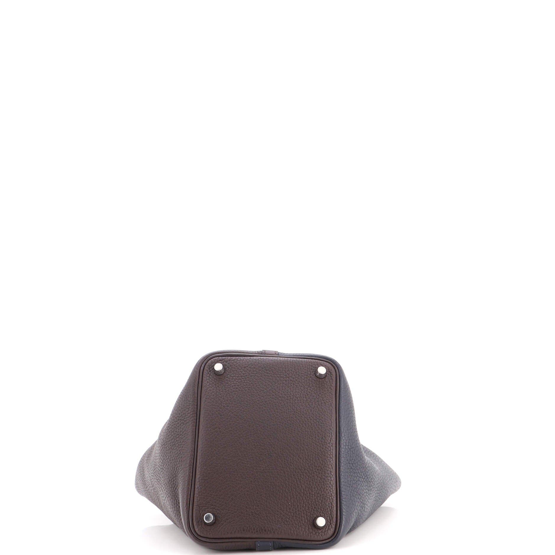 Picotin Lock Bag Tricolor Clemence PM, Alternate, color, Blue