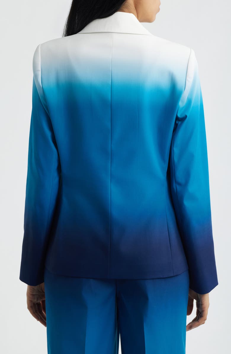 Tahari ASL Faux Double Breasted Blazer, Alternate, color,