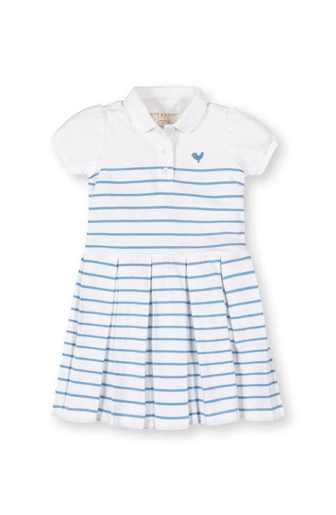 Kids' Organic Puff Sleeve Pique Polo Dress (Toddler, Little Kid and Big Kid)
