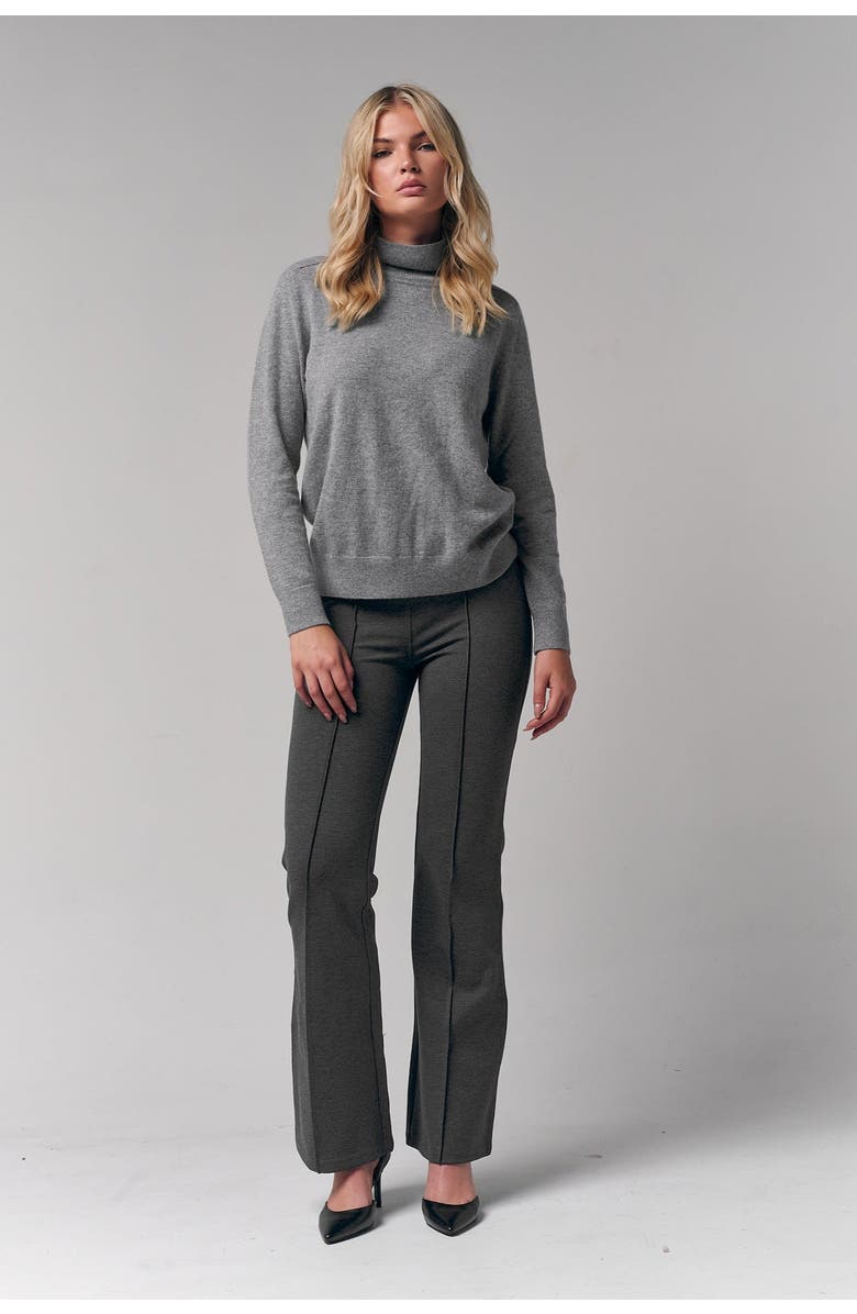 Le Fafo Mongolian Cashmere Turtleneck Sweater, Alternate, color, Gray