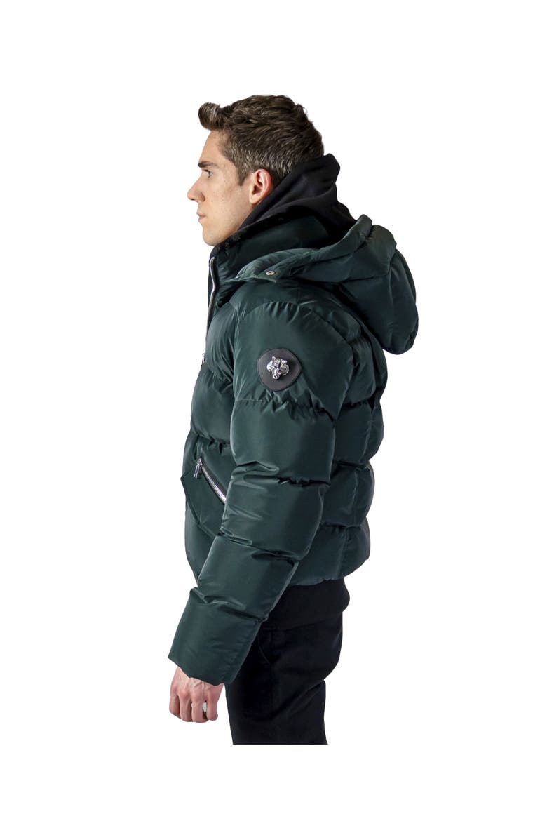 Men's Woody Bomber Quilted Coat, Alternate, color, GREEN DIAMOND