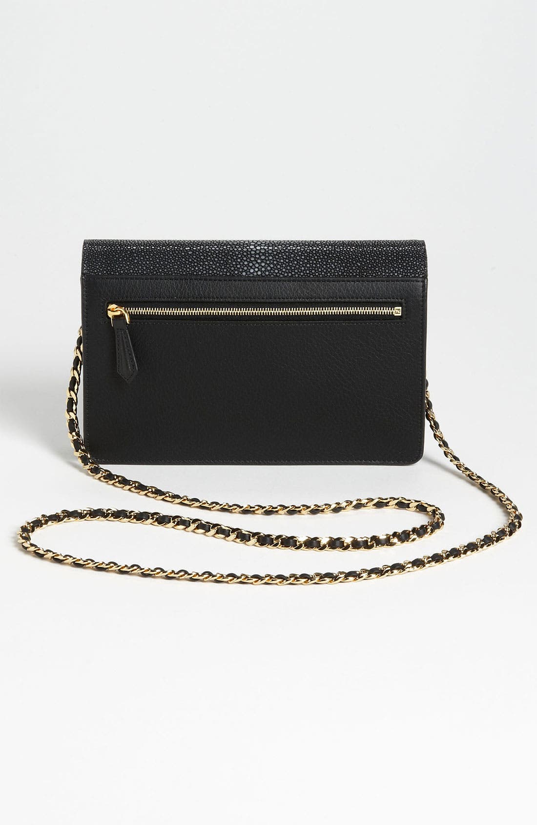 Fendi '2Jours' Genuine Stingray & Leather Clutch (Women) | Nordstrom