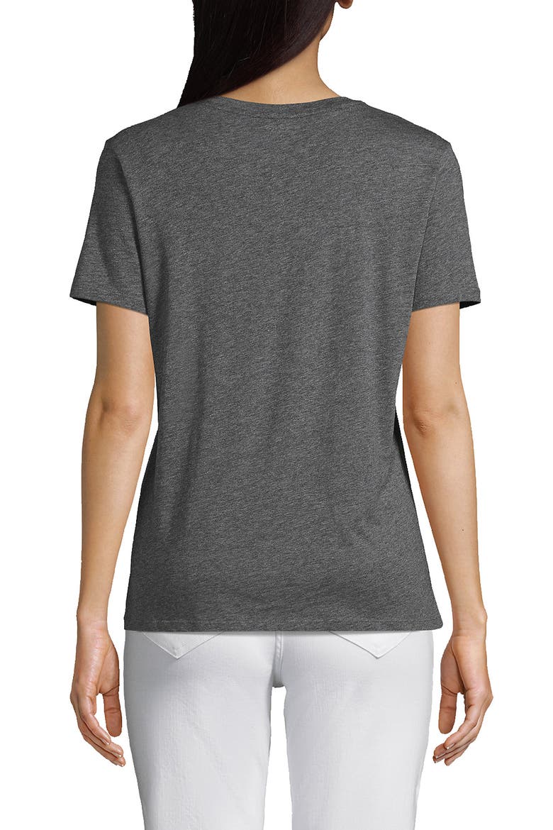 Supima Cotton Crewneck T-Shirt, Alternate, color, Charcoal Heather