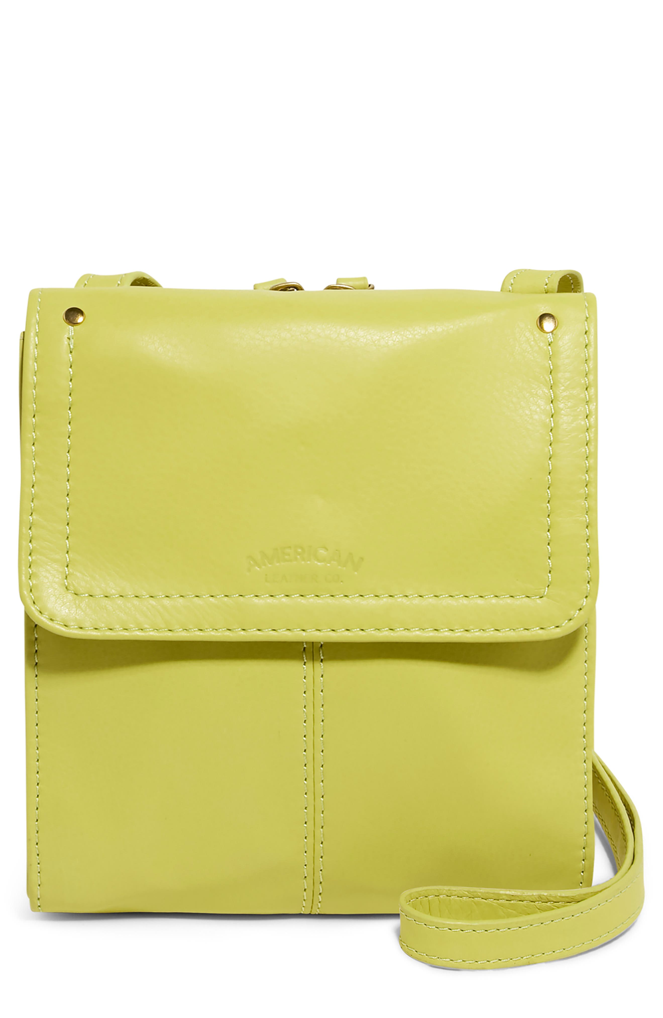 AMERICAN LEATHER CO. Kansas Foldover Crossbody Bag