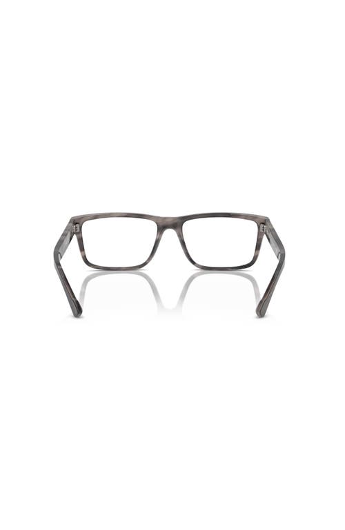 Ferrari 55mm Rectangle Optical Glasses In Gray