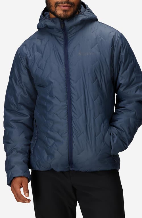 Marmot Monoquilt Zip Hoodie In Blue