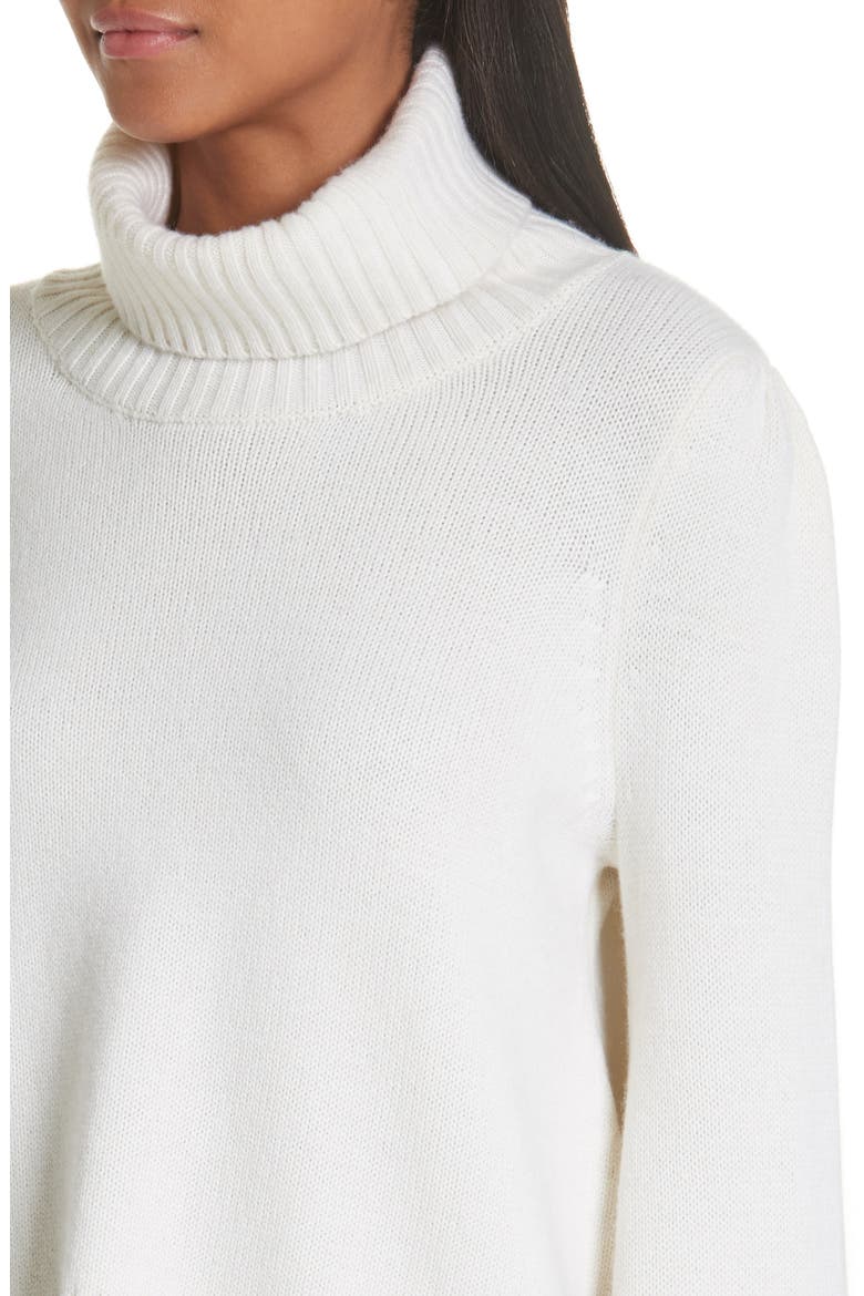 Essentials Flare Sleeve Wool & Cashmere Turtleneck Sweater, Alternate, color, IVORY